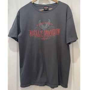 Harley Davidson 2012 Gray Abernathy’s Union, TN Short Sleeve T-Shirt Size Large